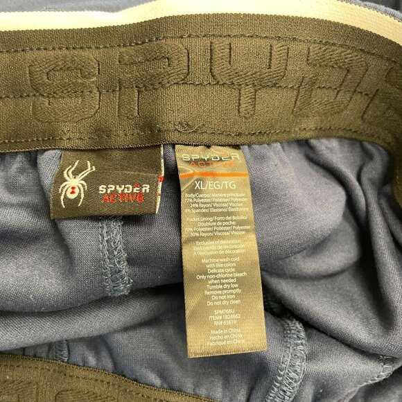 NEW Spyder Active Men's XL Navy Blue Jogger Pants - Picture 5 of 6